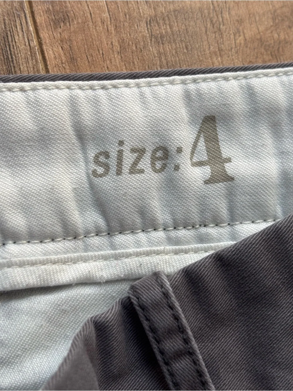 J.Crew Bennett Chino Pants Gray Flat Front Cotton Trousers Size 4